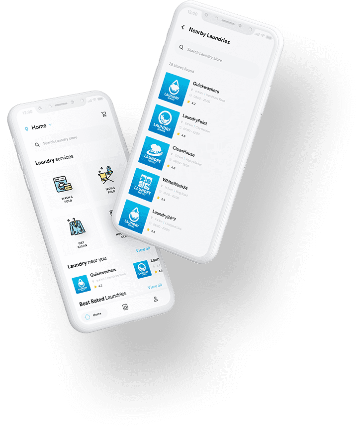 Online Multi Vendor Laundry Booking App with Laundry delivery App