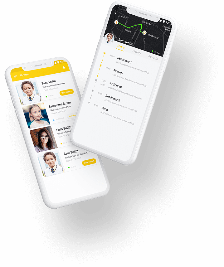 School Bus Tracking App with Parent App and Driver App