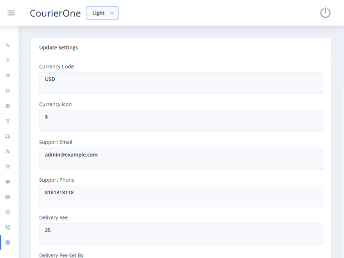 Delivoo admin App Apptivos