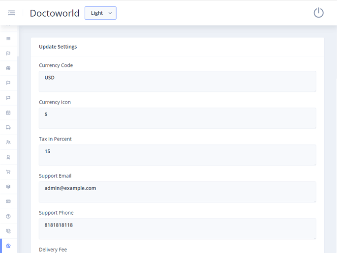 Delivoo admin App Apptivos