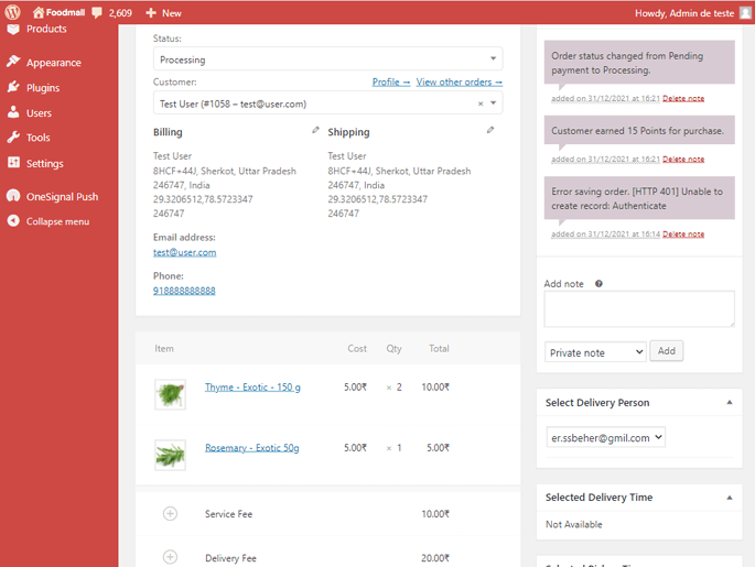Delivoo admin App Apptivos