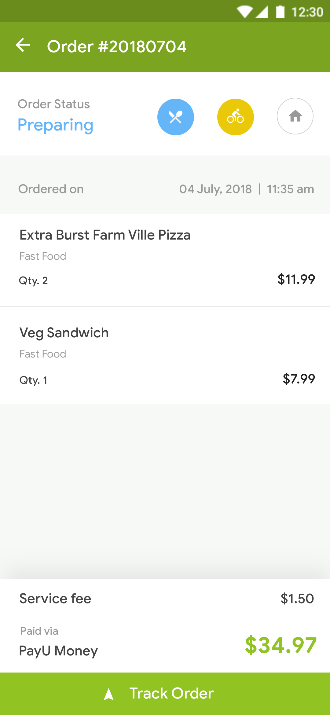 Delivoo User App Apptivos
