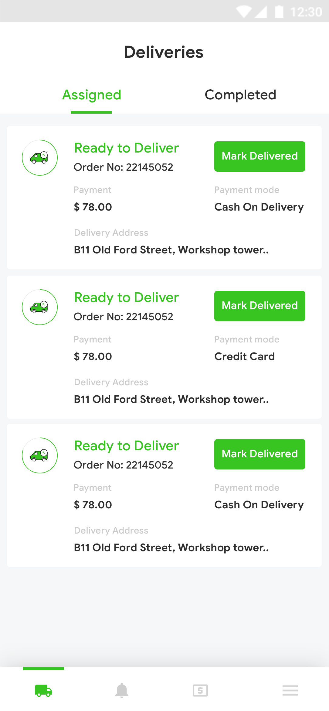 Delivoo deliver App Apptivos