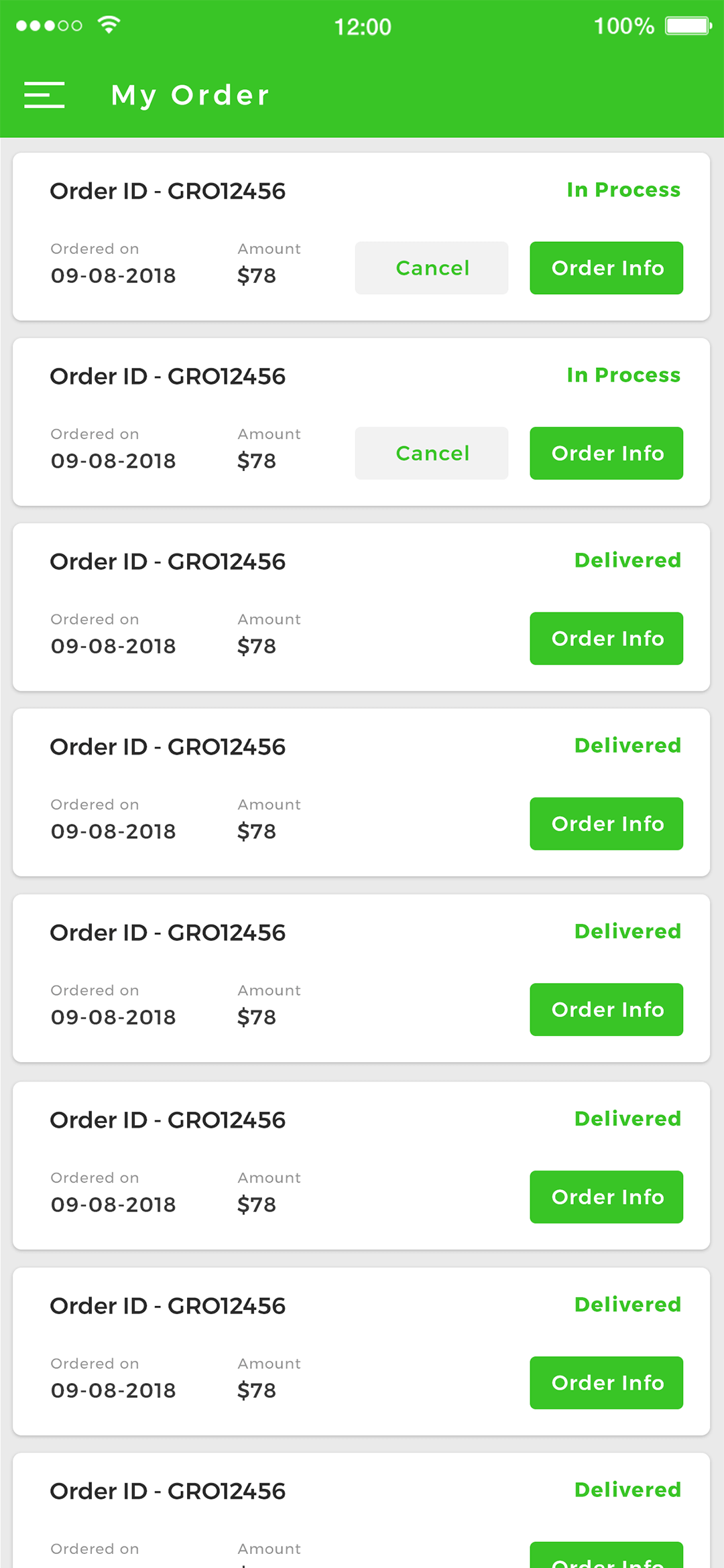 Delivoo User App Apptivos