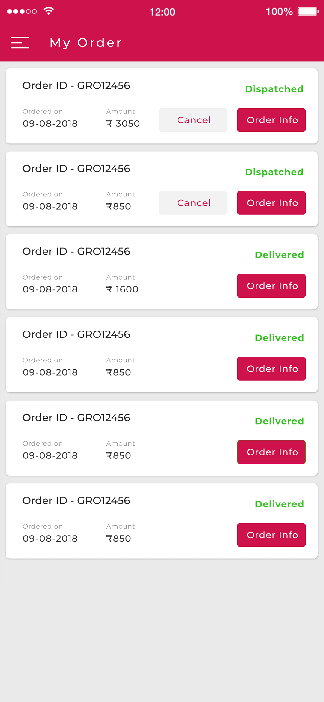 Delivoo User App Apptivos